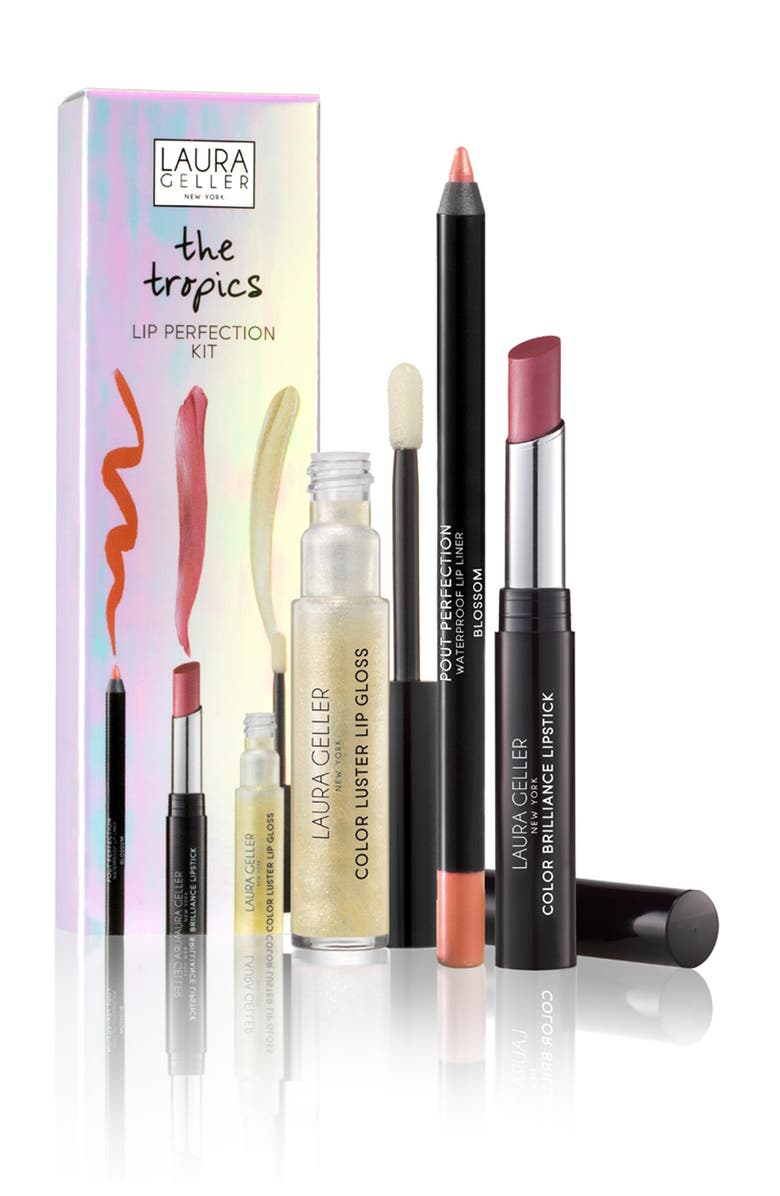 Laura Geller Beauty The Tropics 3-Piece Lip Kit, Main, color, 