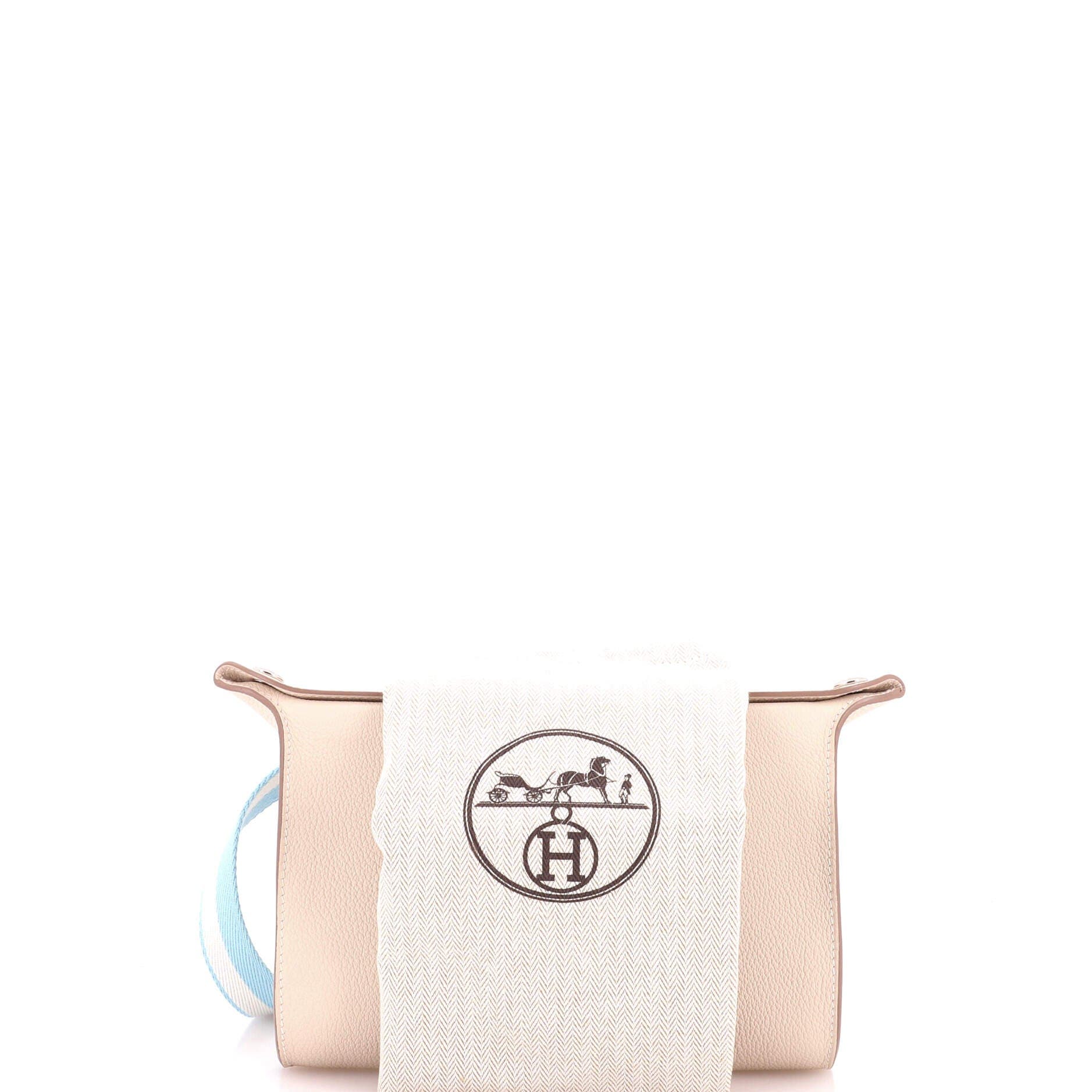 Videpoches Bag with Multicolor Strap Togo, Alternate, color, White