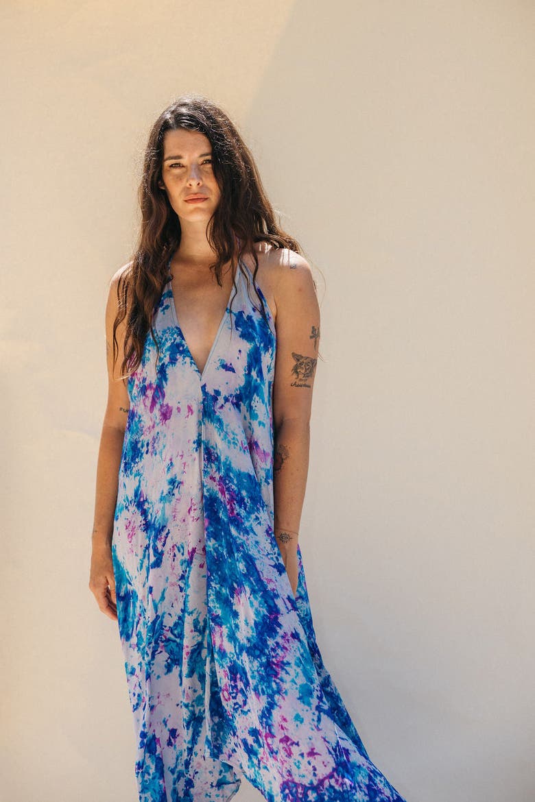 Classic Silk Dress Lavender, Main, color, Blue & Purple
