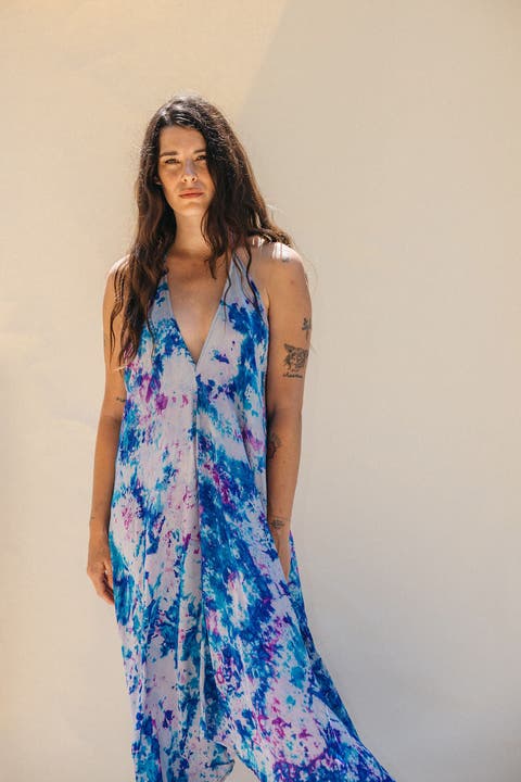 Classic Silk Dress Lavender