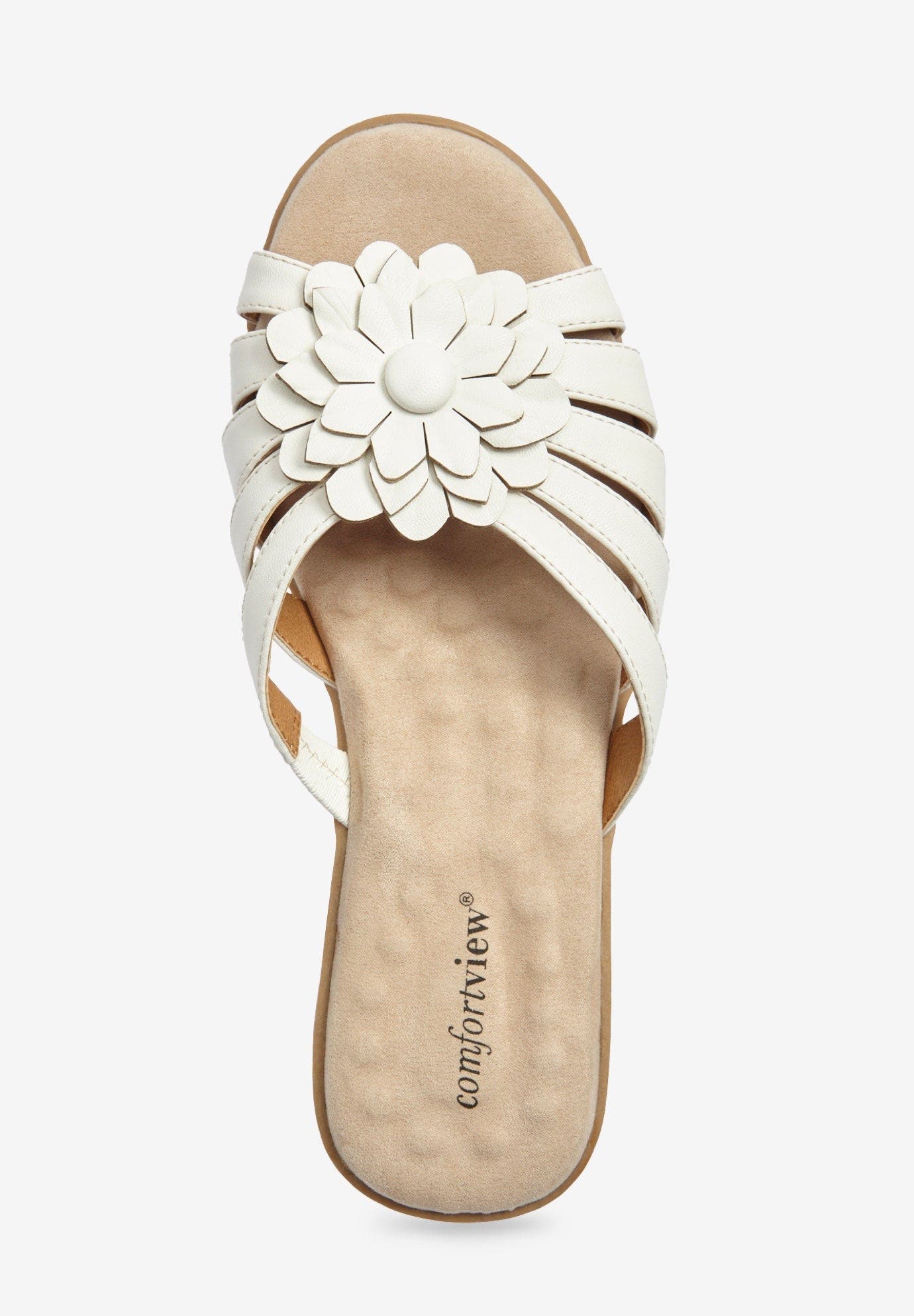 The Abigail Slip On Sandal, Alternate, color, WHITE