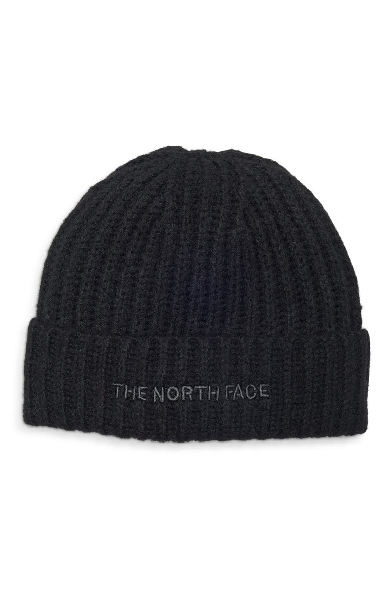 Fohair Cabin Beanie, Main, color, TNF BLACK/ ASPHALT GREY