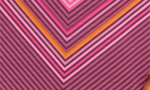 Shop Ramy Brook Roberta Chevron Print Knit Minidress In Pink Petunia Chevron