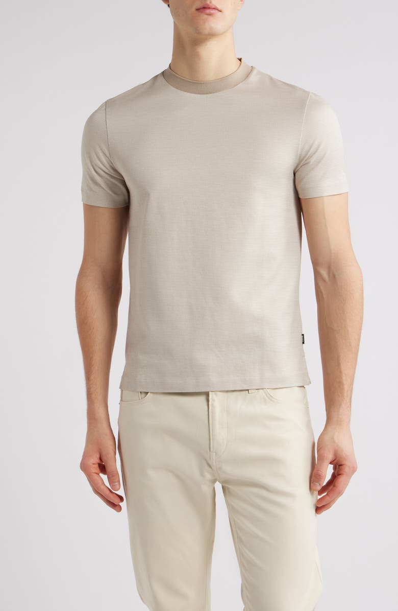 BOSS Thompson Cotton T-Shirt, Main, color, Light Beige