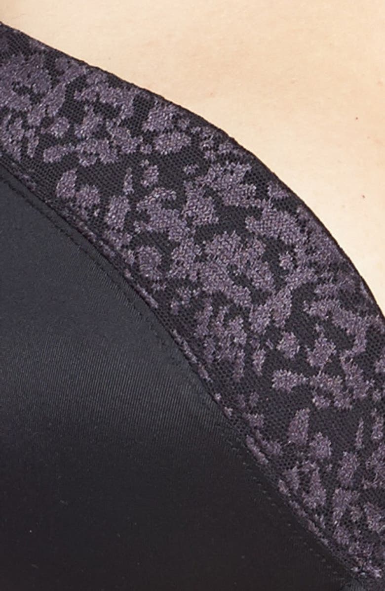 Le Mystère Safari Underwire T-Shirt Bra, Alternate, color, Black