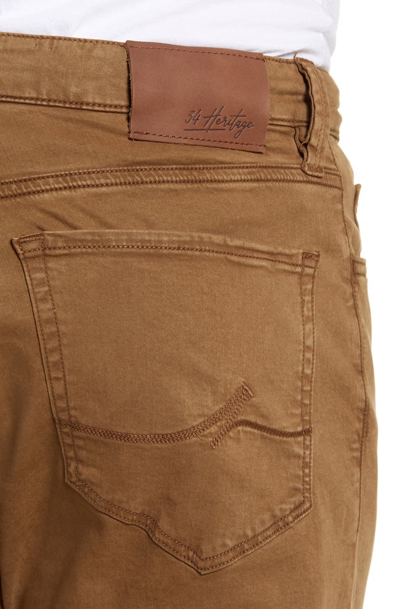 34 Heritage Charisma Relaxed Straight Leg Pants, Alternate, color, Tobacco Twill