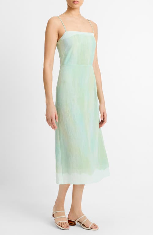 VINCE VINCE PAINTED PASTEL SHEATH DRESS 