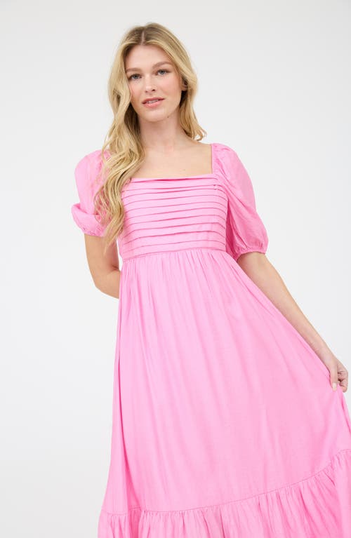BLU PEPPER BLU PEPPER TIERED MIDI DRESS