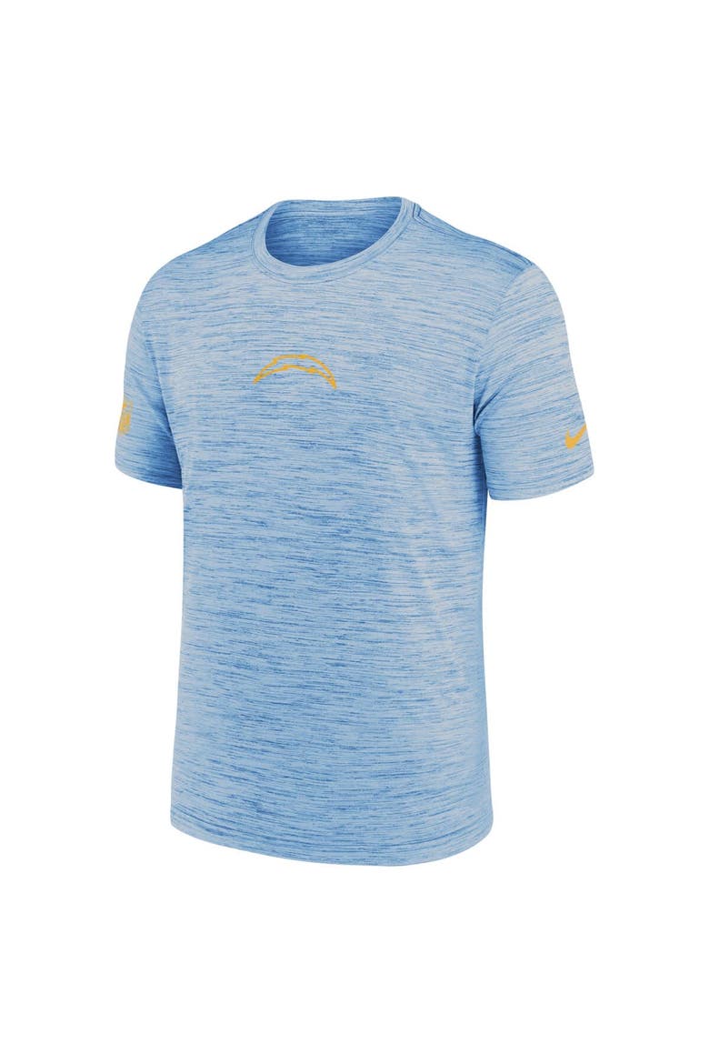 Men's Nike Powder Blue Los Angeles Chargers Sideline Velocity Performance T-Shirt, Alternate, color, Powder Blue