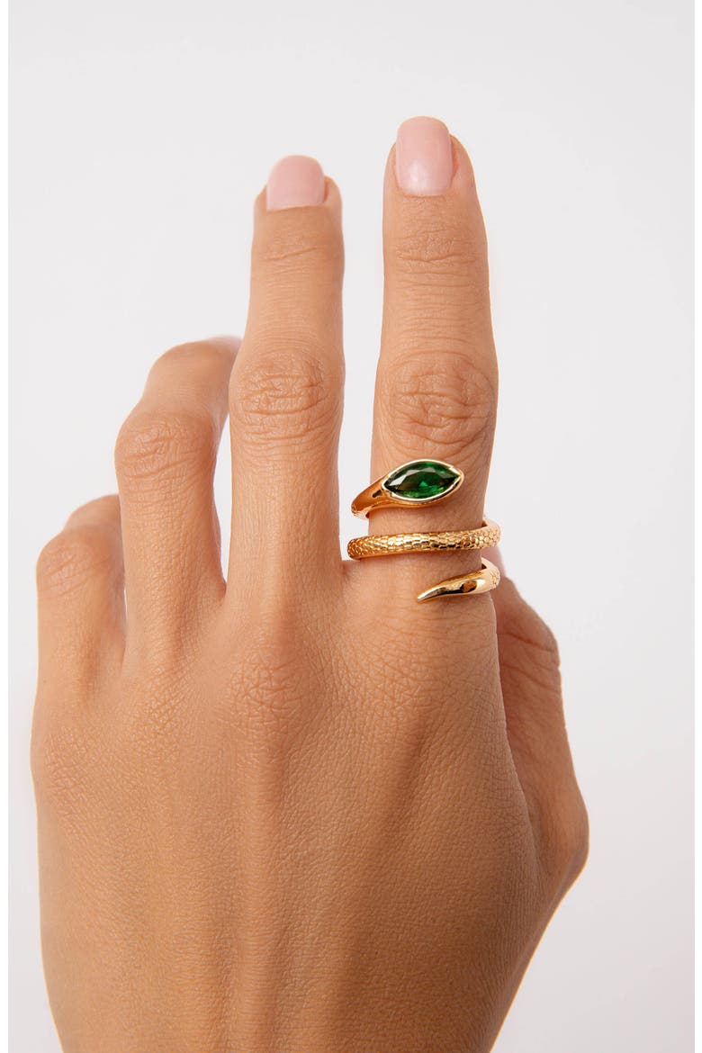 Marquise Coil Ring, Alternate, color, EMERALD