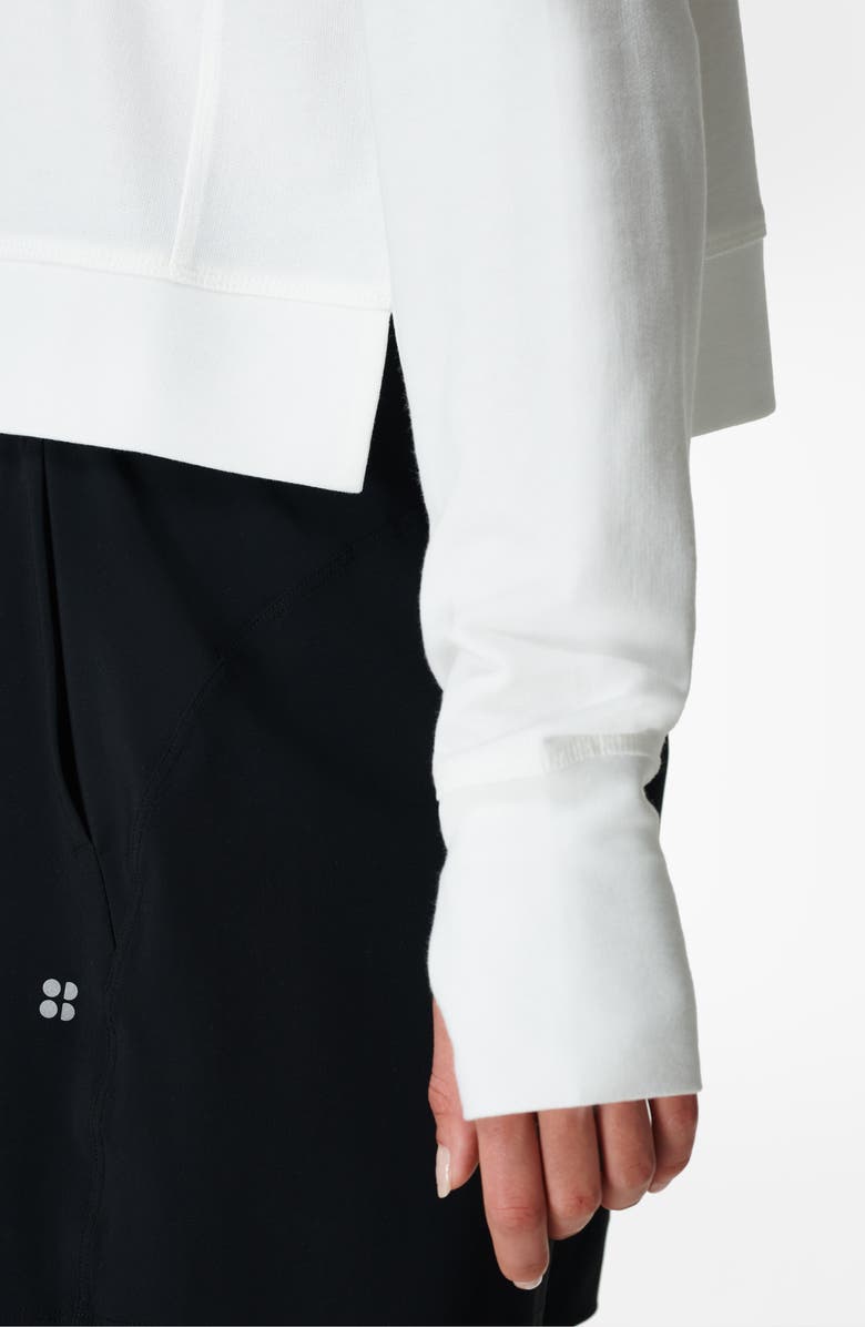 After Class Cotton Blend Crop Sweatshirt