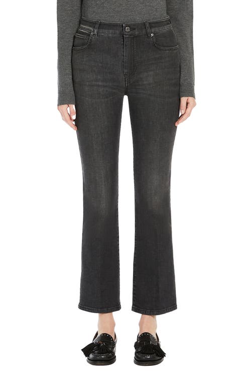 Weekend Max Mara Rapallo Crop Ankle Jeans In Black