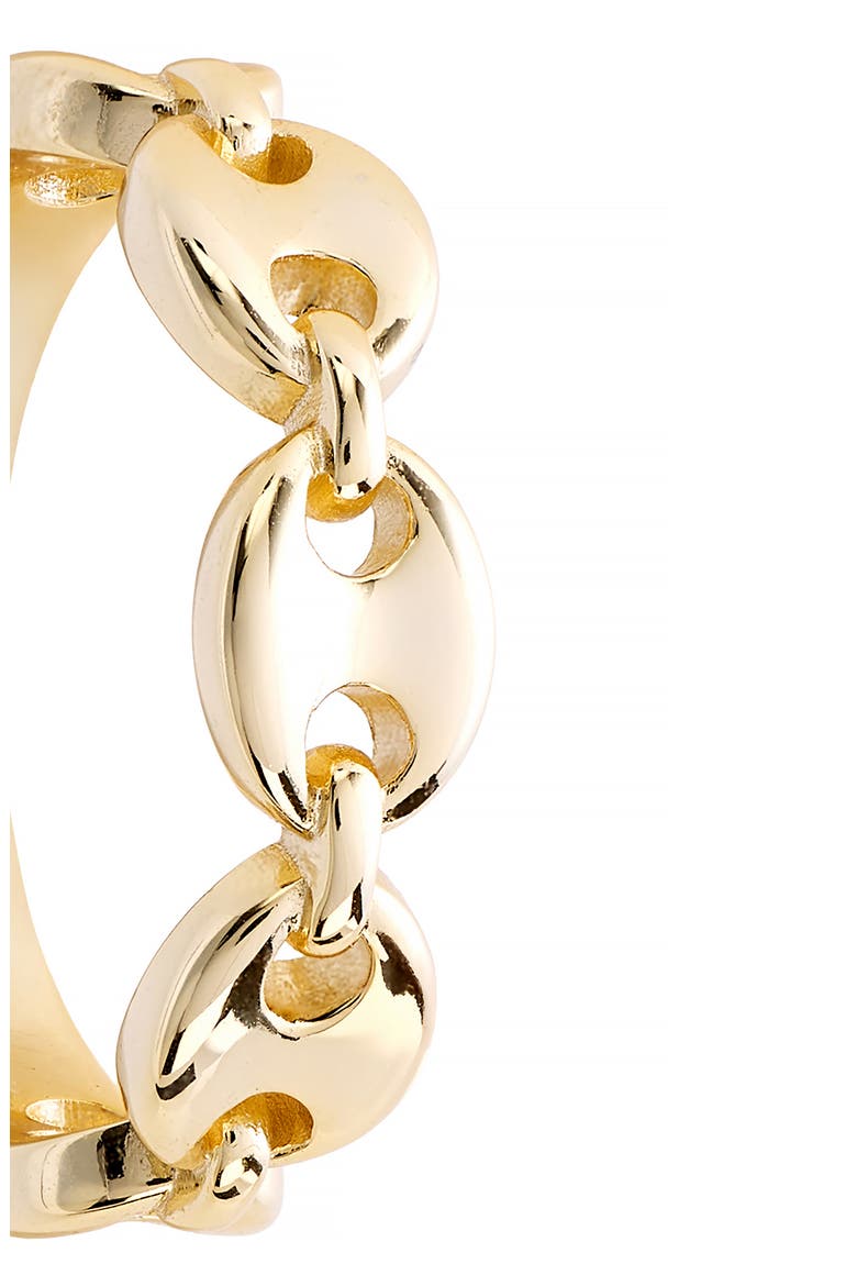 Half Mariner Band Ring, Alternate, color, GOLD
