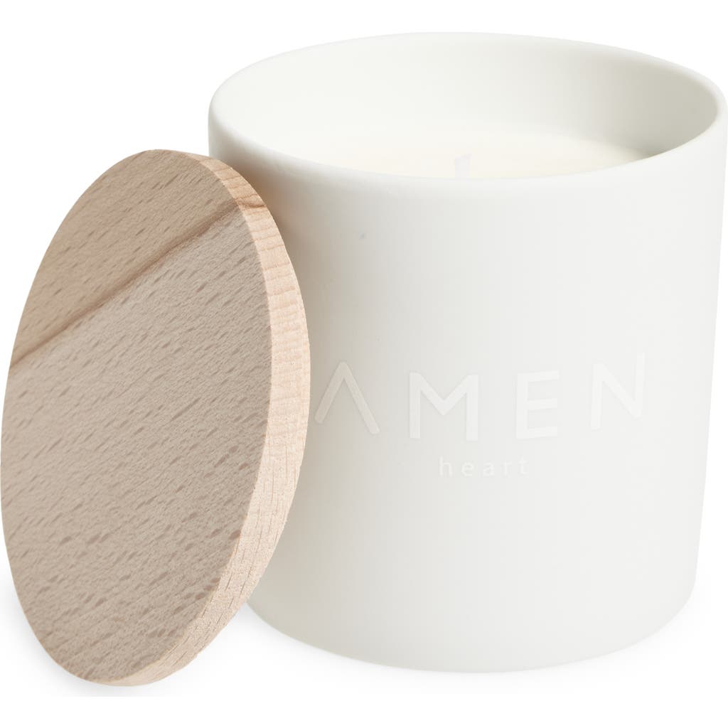 Amen Chakra Scented Candle In White