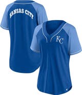 FANATICS Women's Fanatics Branded Royal Kansas City Royals Ultimate Style Raglan V-Neck T-Shirt