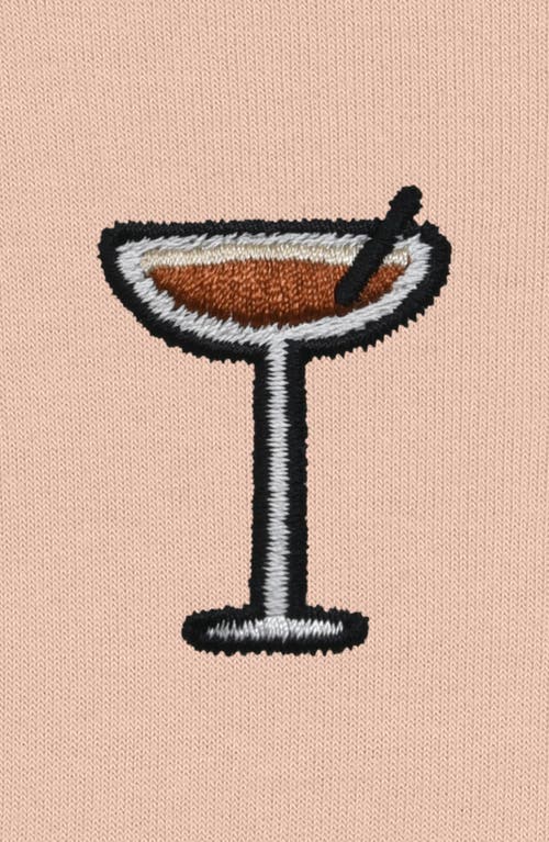 Dalix Espresso Martini Cropped Hoodie In Peach