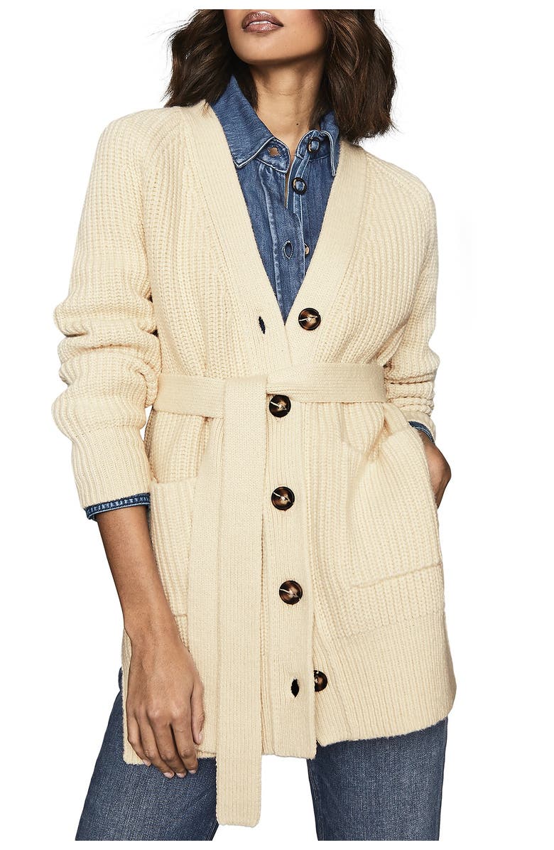 Reiss Ivette Cotton Wool Cardigan, Alternate, color,