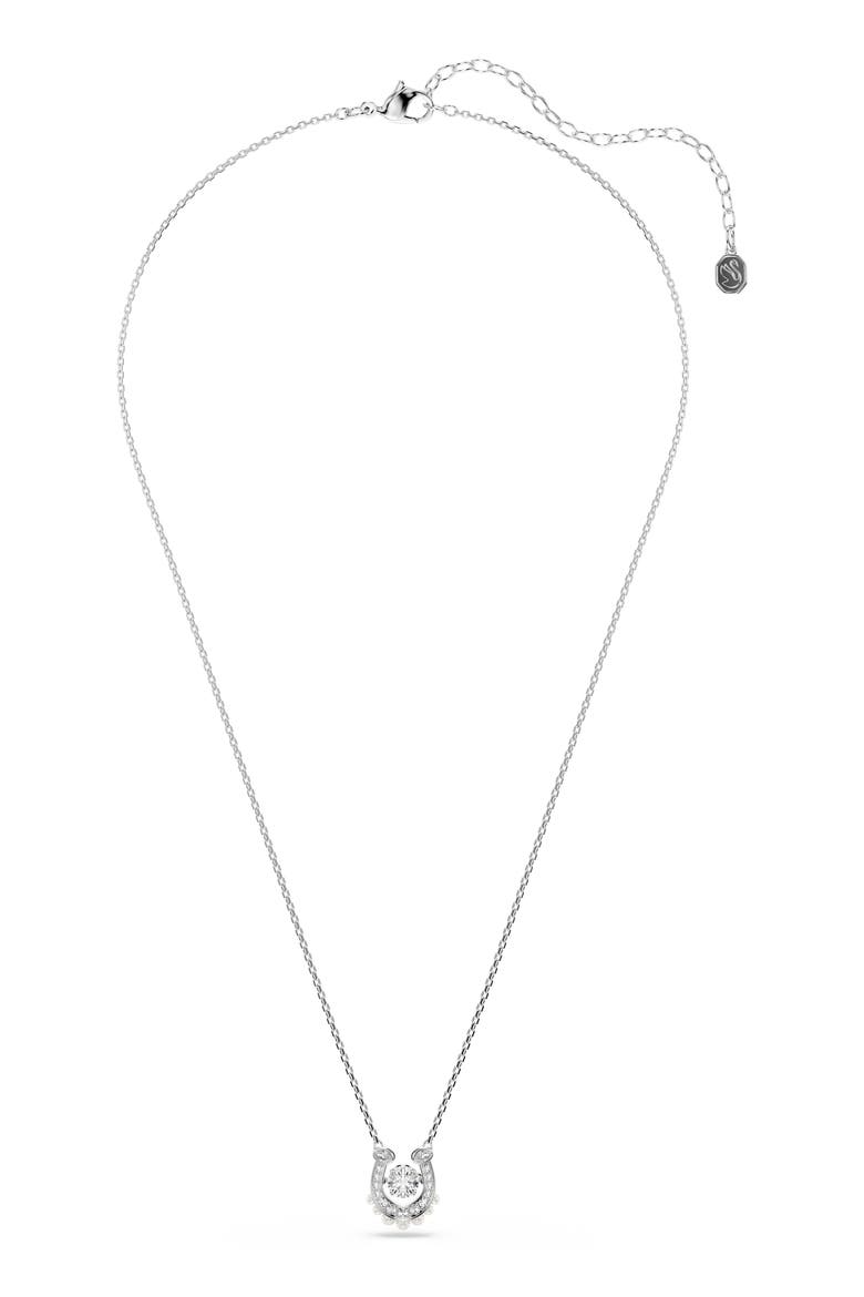 Symbolica Pendant Necklace, Alternate, color, SILVER/ WHITE