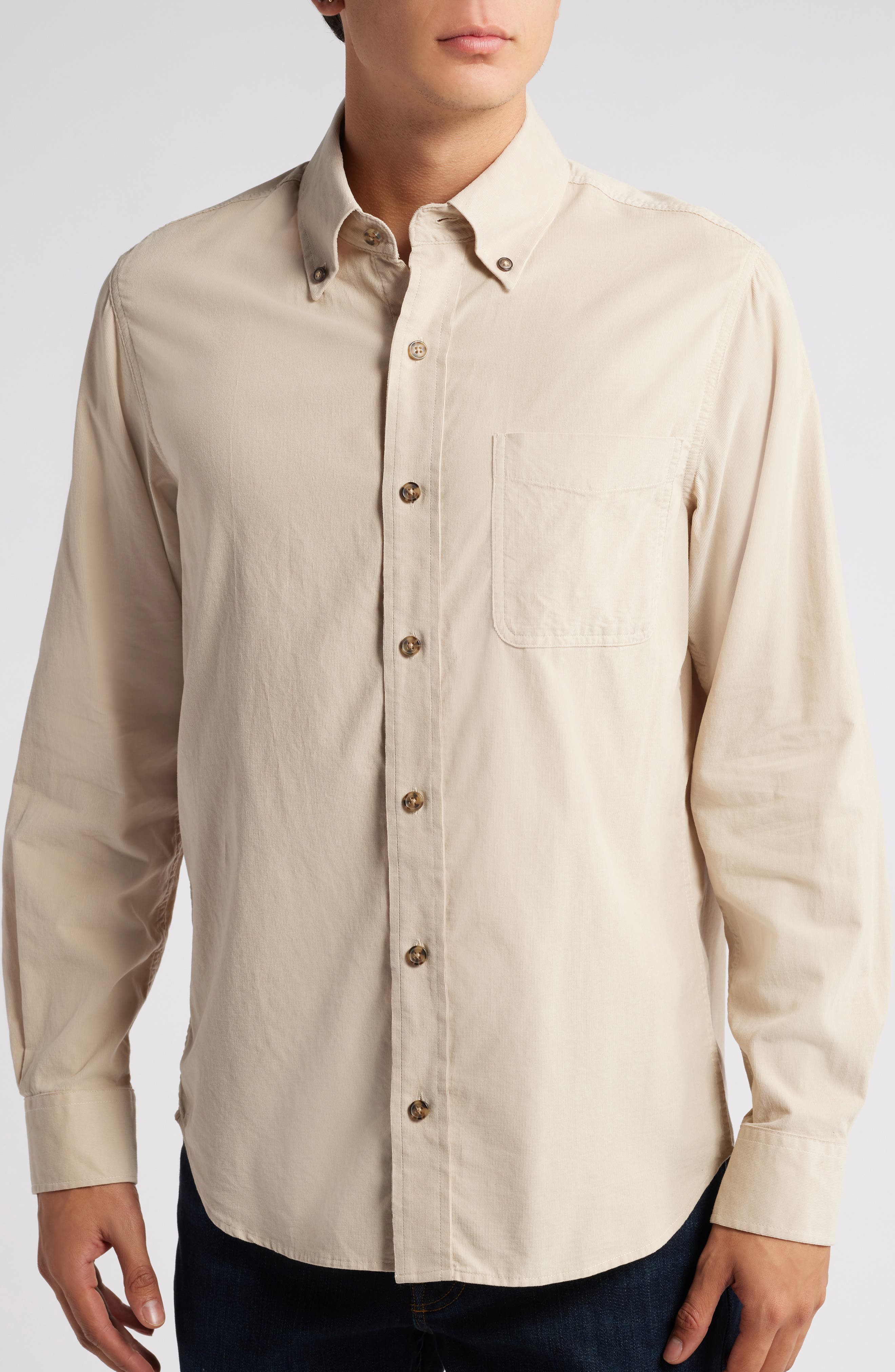 Pinwale Corduroy Button Down Shirt - image 4