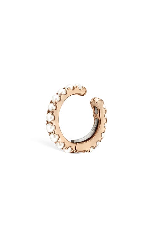 Maria Tash Freshwater Pearl Single Eternity Ear Cuff In Gold