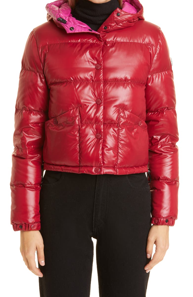 Moncler Bardanette Hooded Down Puffer Jacket, Main, color, 