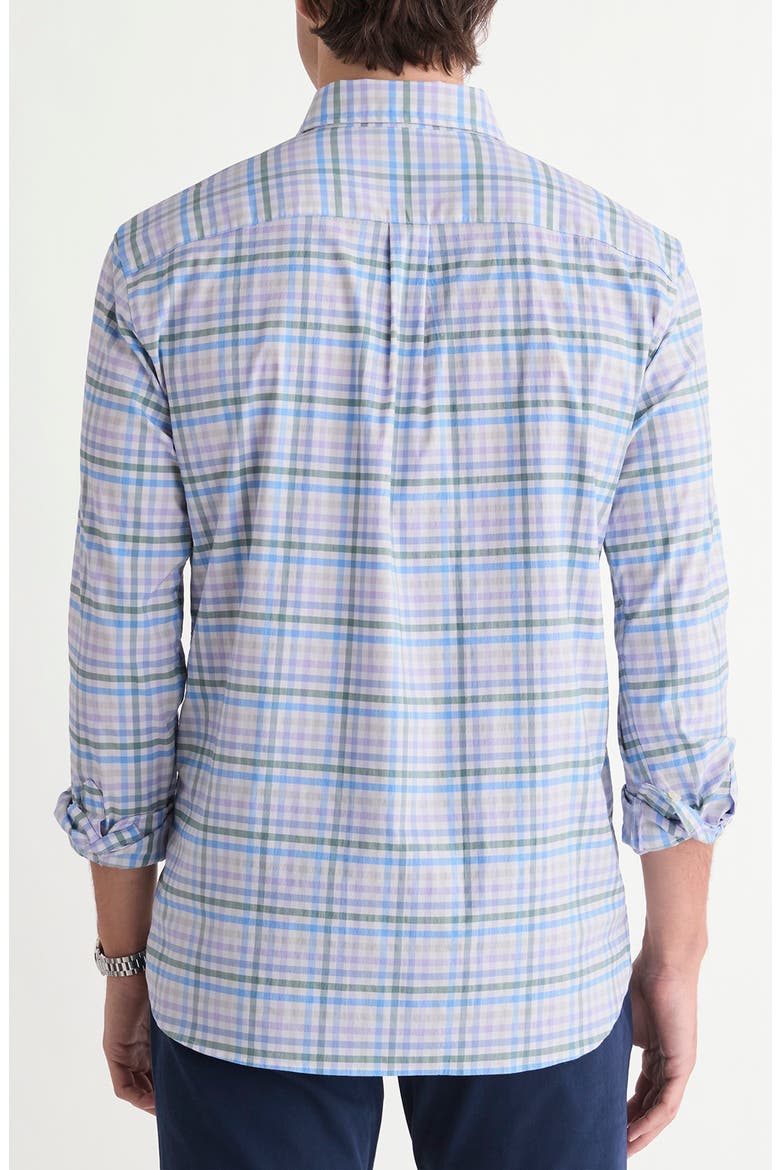 TATTERSALL PERF CTTN SHRT, Alternate, color, LAVENDER SKY