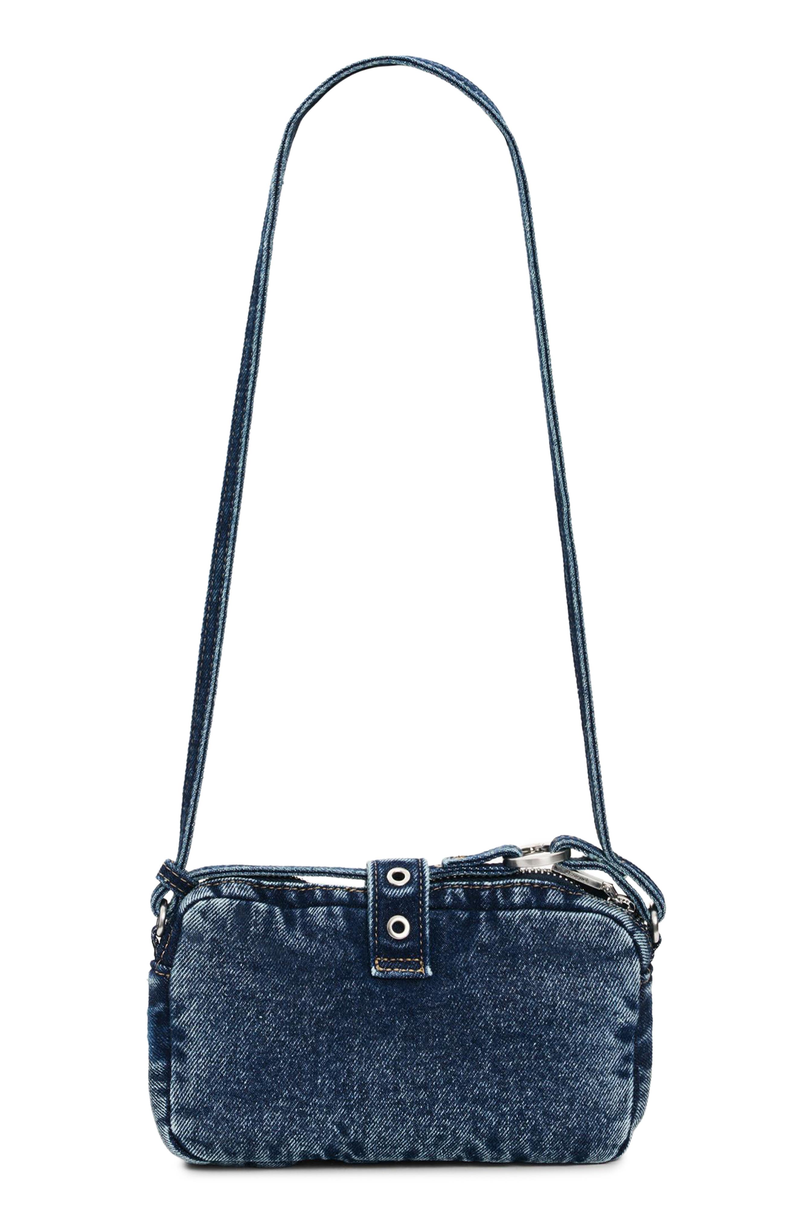 Desigual Denim Shoulder Bag, Alternate, color, Dark Blue