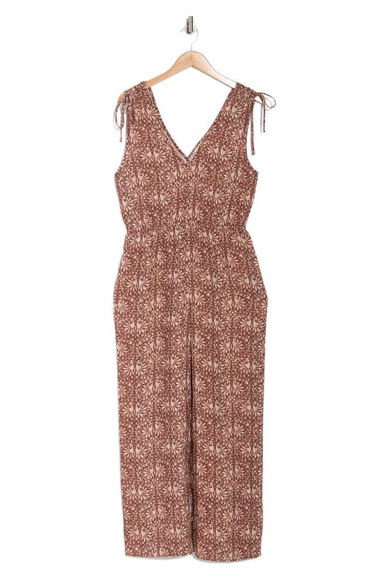 Jules Shoulder Tie Jumpsuit, Alternate, color, SAUSALITO SUNSET