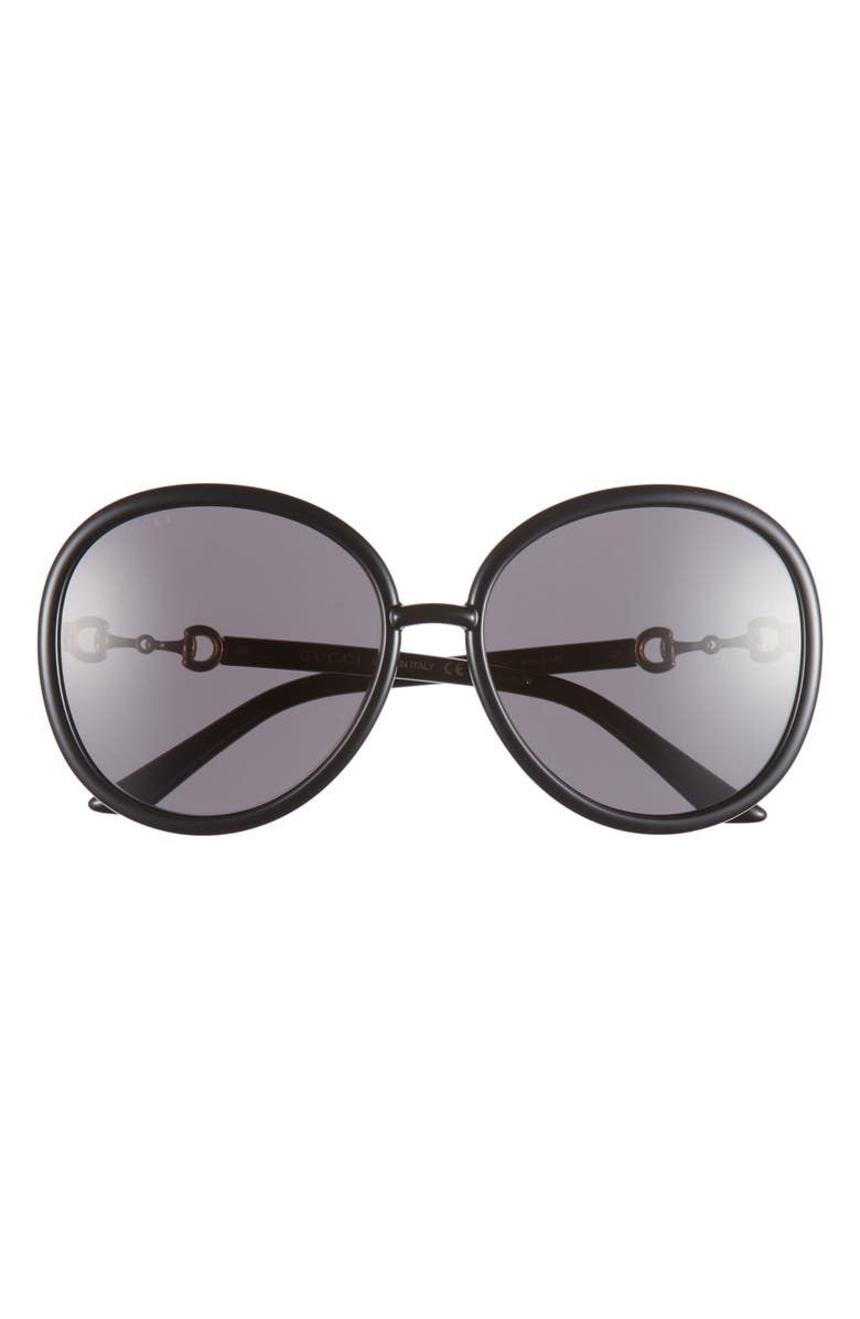 Gucci 61mm Round Sunglasses, Main, color, 