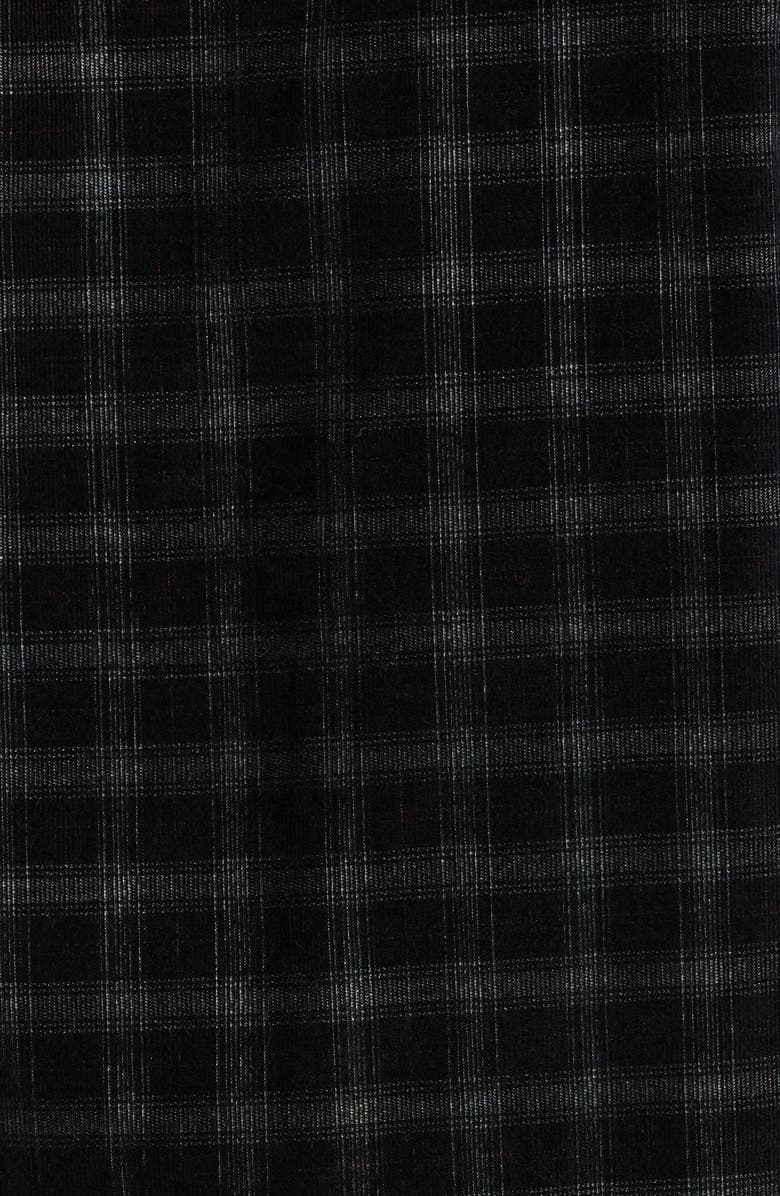 Robert Barakett Southland Plaid Corduroy Button-Up Shirt, Alternate, color, Black