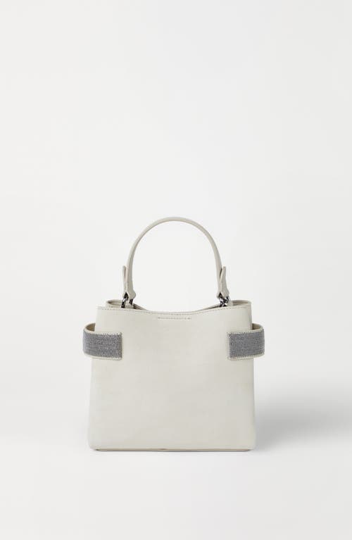 Brunello Cucinelli Small Top-handle Essence Bag In White