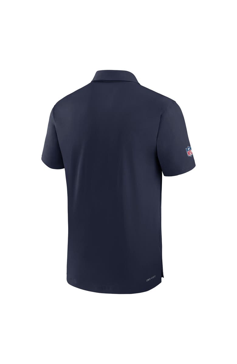 Nike Men's Nike Navy New England Patriots Sideline Coaches Performance Polo, Alternate, color, Navy