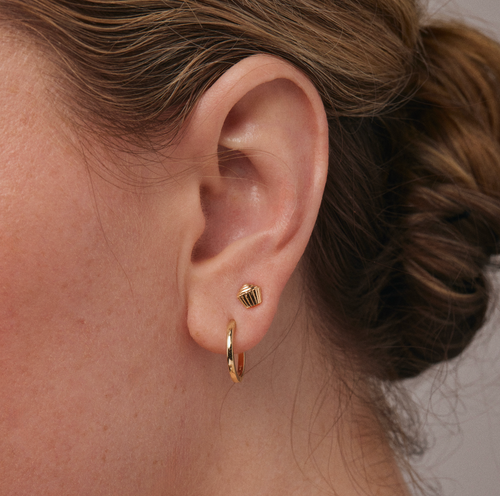 Whit Jewelry 14k Yellow Gold Cupcake Stud In Gold