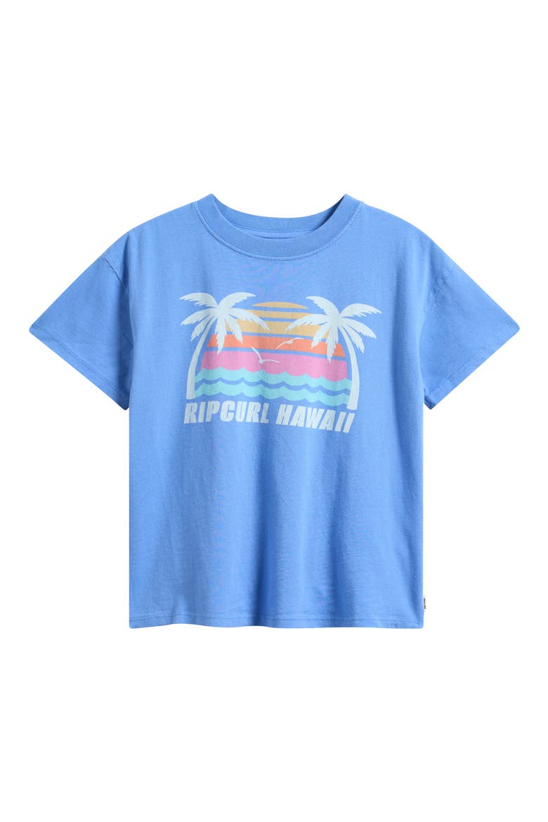 Kids' Malibu Relaxed Graphic T-Shirt, Main, color, CORNFLOWER BLUE HAWAII