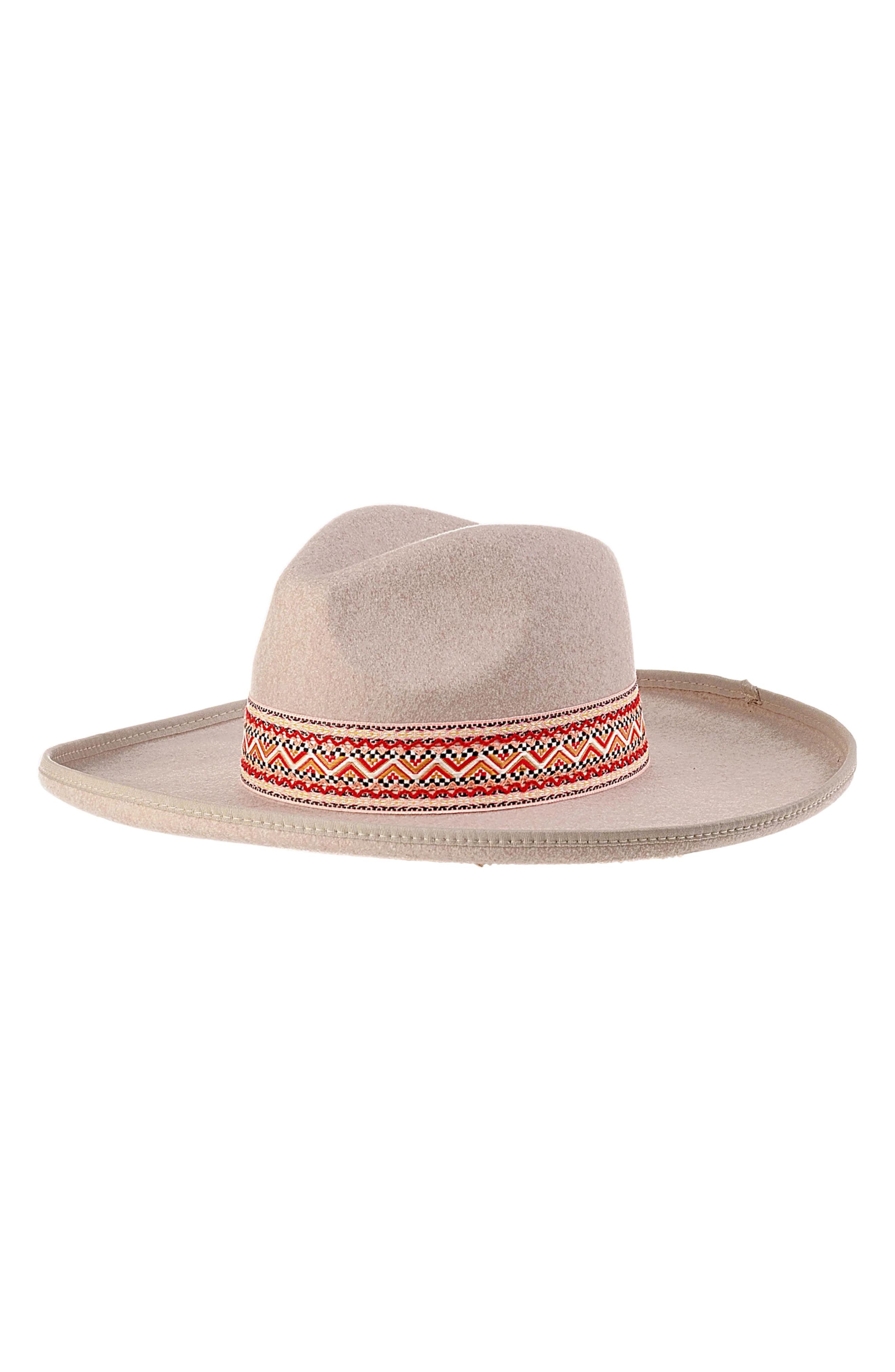 MARCUS ADLER Wide Brim Felt Panama Hat