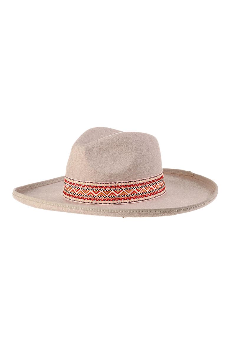 Wide Brim Felt Panama Hat, Main, color, TAN