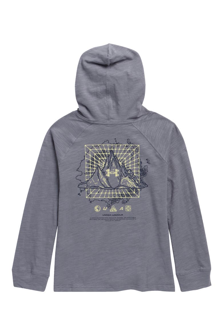 Kids' Grid Hoodie & Shorts Set, Alternate, color, TITAN GRY