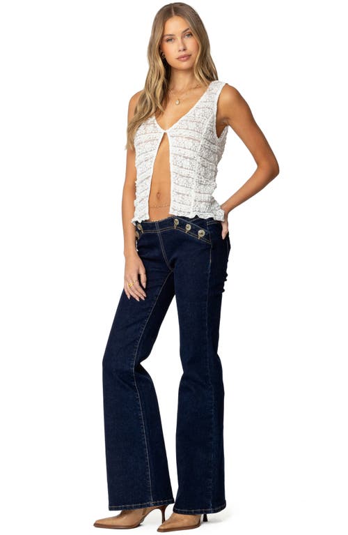 EDIKTED EDIKTED EVOLET SHEER LACE TOP