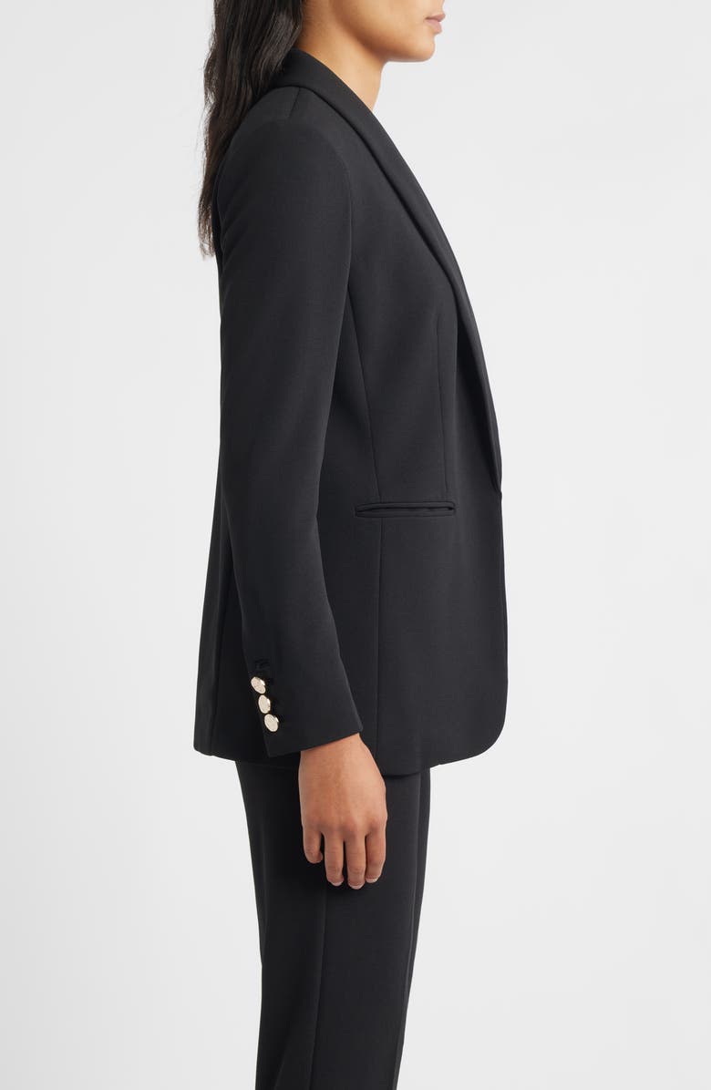 Anne Klein Shawl Collar Blazer, Alternate, color, Anne Black