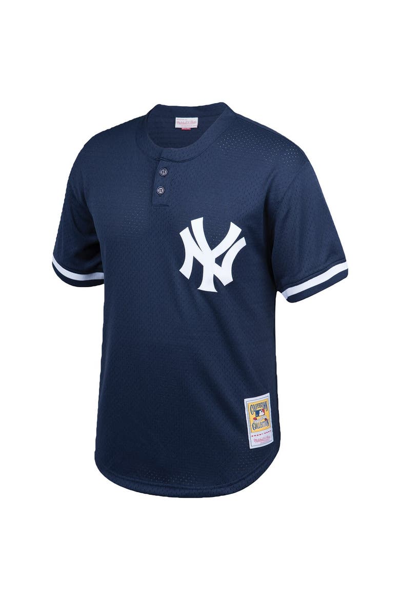 Men's Mitchell & Ness Don Mattingly Navy New York Yankees Cooperstown Collection Big & Tall Mesh Batting Practice Jersey, Alternate, color, Navy