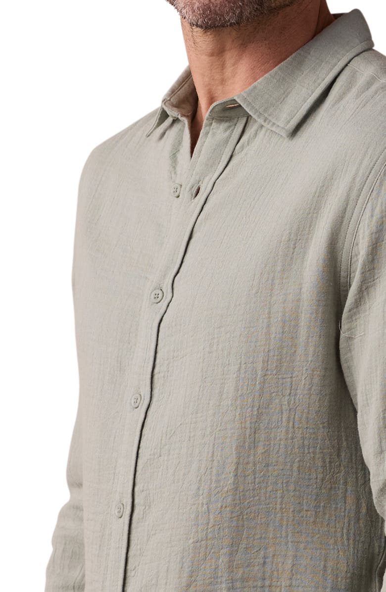 The Normal Brand Kalo Cotton Gauze Button-Up Shirt, Alternate, color, 