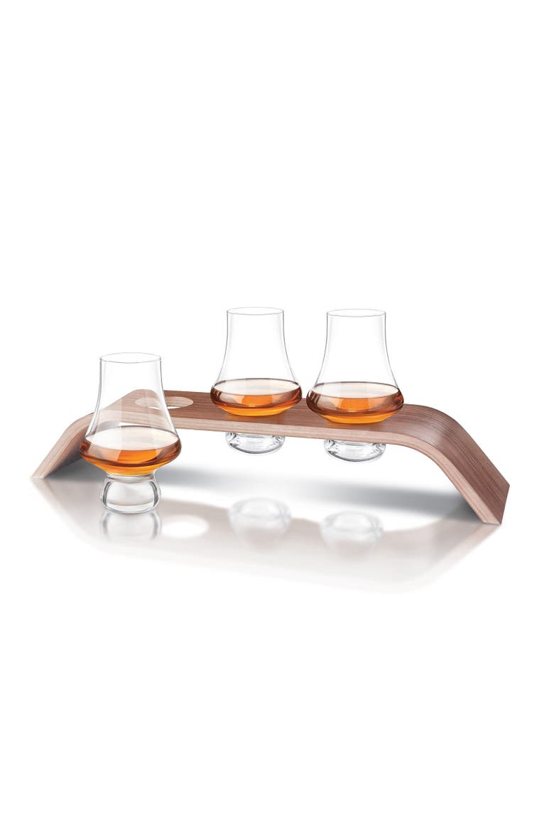 4 Piece Whiskey Flight Tasting Set, Main, color, Clear