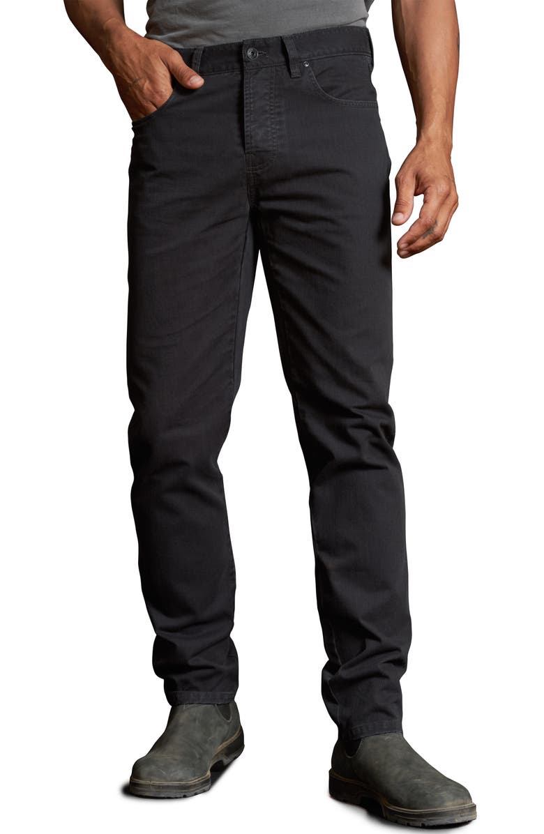Rowan JD Straight Leg 5-Pocket Cotton Twill Pants, Main, color, Faded Black