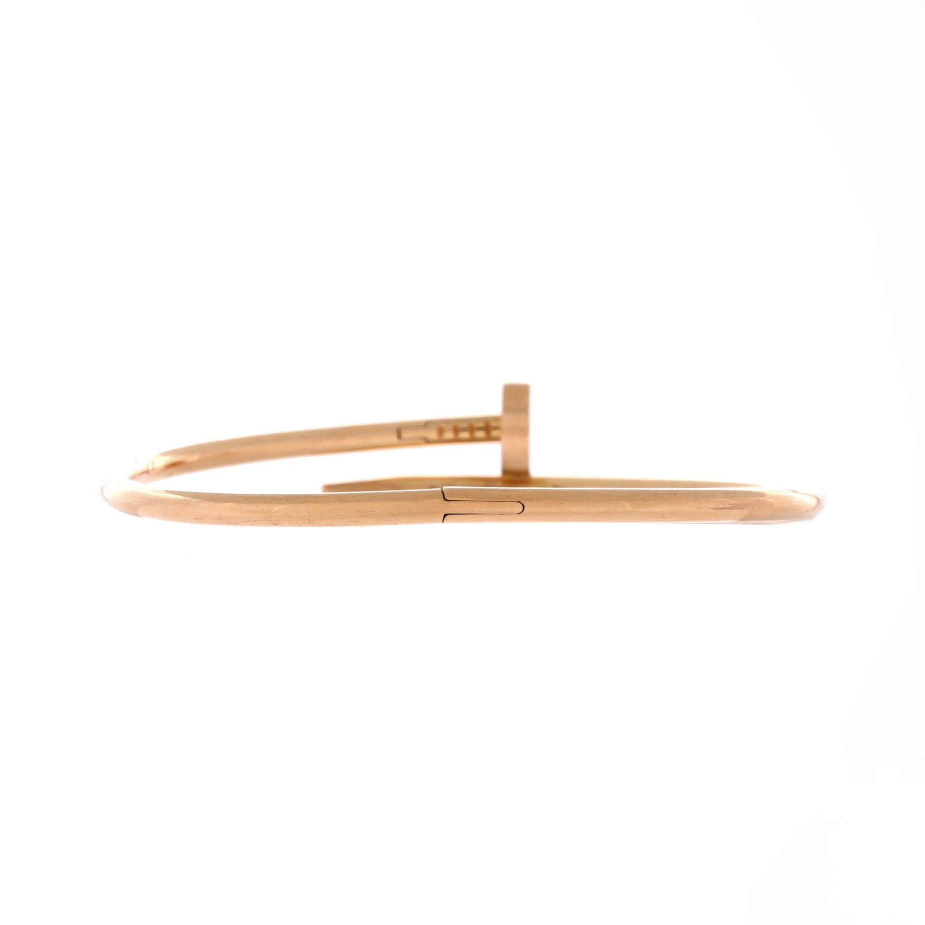 Juste un Clou Bracelet 18K Rose Gold Classic, Alternate, color, Metallic Gold