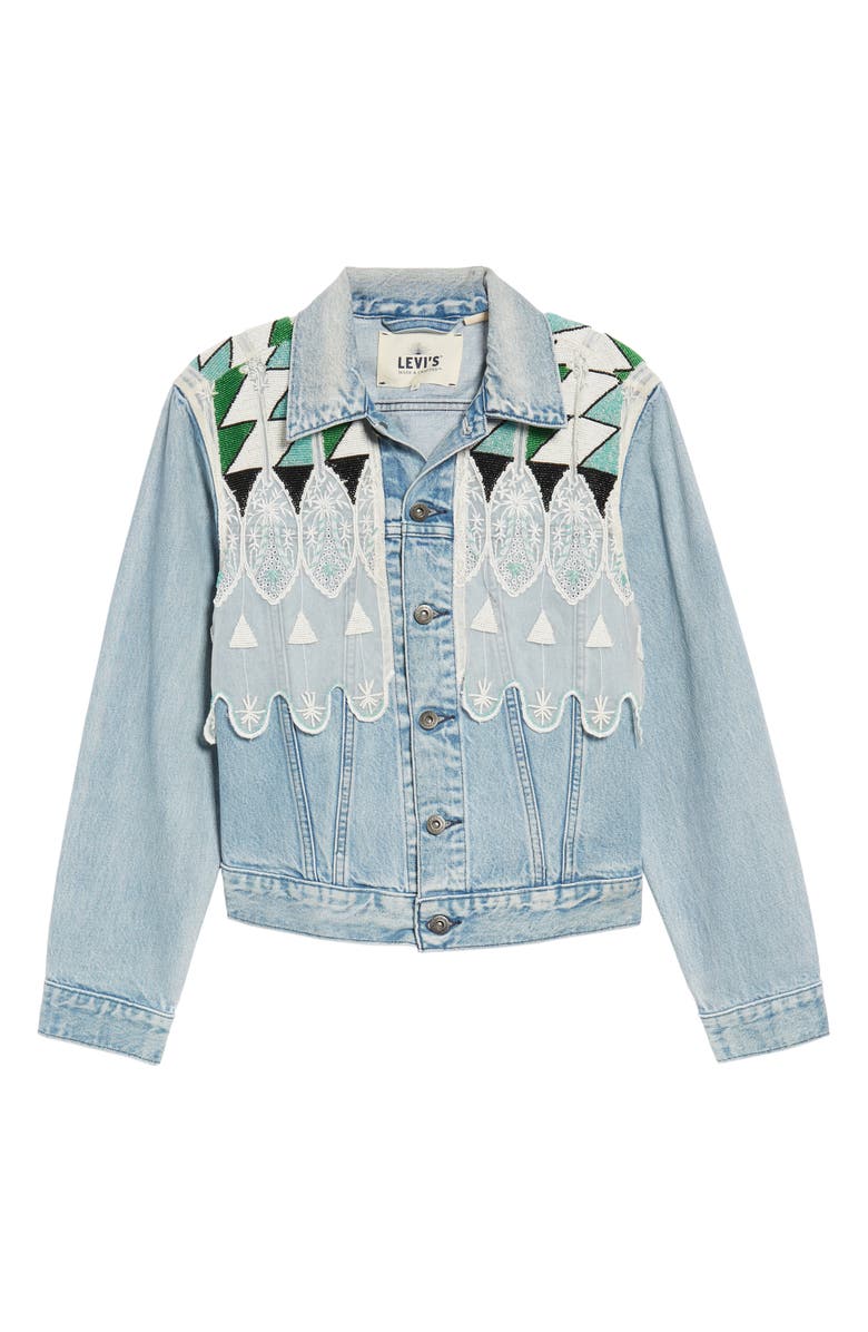 Levi's<sup>®</sup> Made & Crafted<sup>™</sup> Embellished Boyfriend Trucker Jacket, Alternate, color,