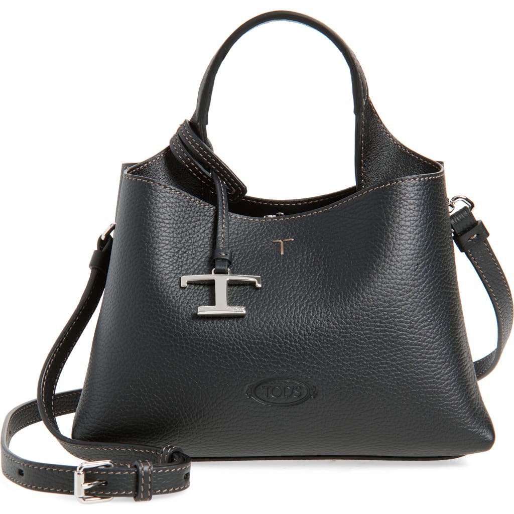 Tod's Leather Tote Bags In Black