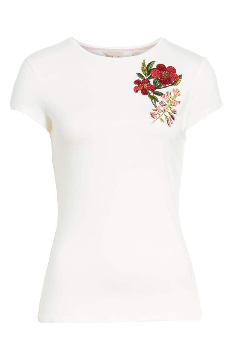 Ted Baker London Laylar Kirstenbosch Embroidered Tee, Alternate, color, 