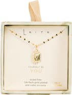 Leith Initial Pendant Necklace