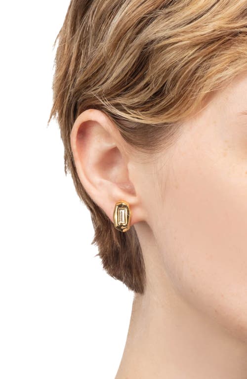 Alexis Bittar Alexis Bitar Faceted Crystal Stud Earrings In Silver