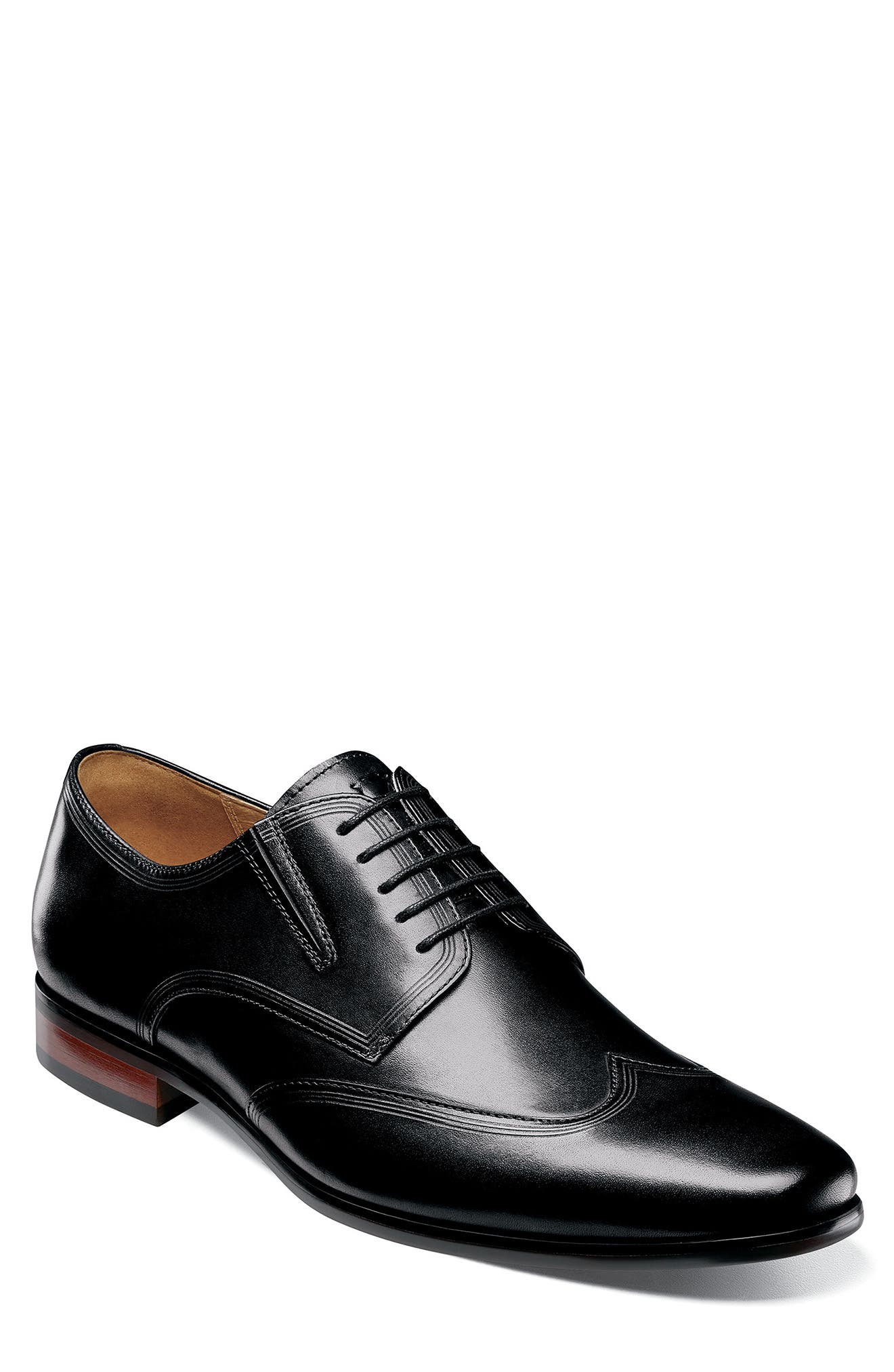 Postino Wingtip, Main, color, BLACK
